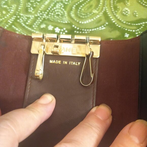 Chanel Mini Flap Quilted Lamb Skin Key Card Case - Picture 10 of 16